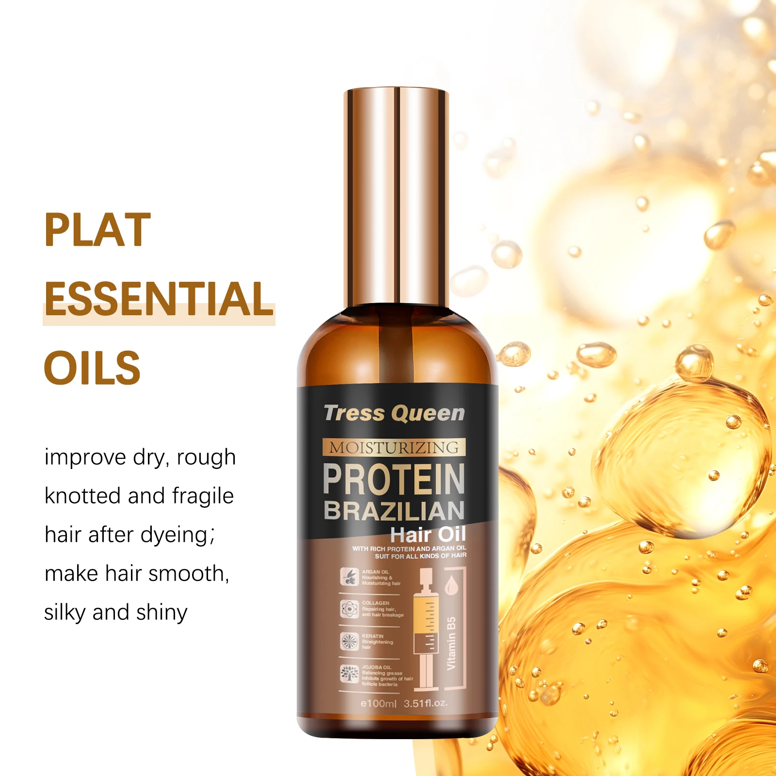 Oil hair growth Private Label OEM/ODM 100% Natural Organic red Black Seed Hair growth oil hair treatment