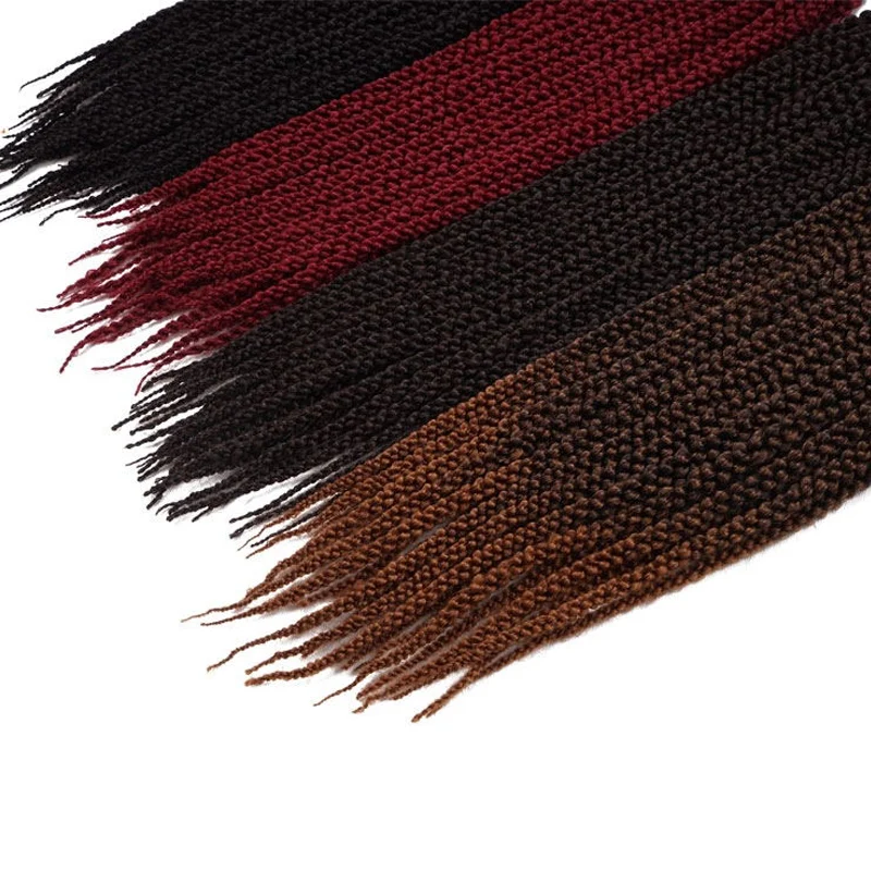 
Crochet Box Braids Hair 3Packs 22Inch Long Pre-Twists Style Ombre Jumpo 3D Medium Crochet Hair Synthetic Braiding Hair 