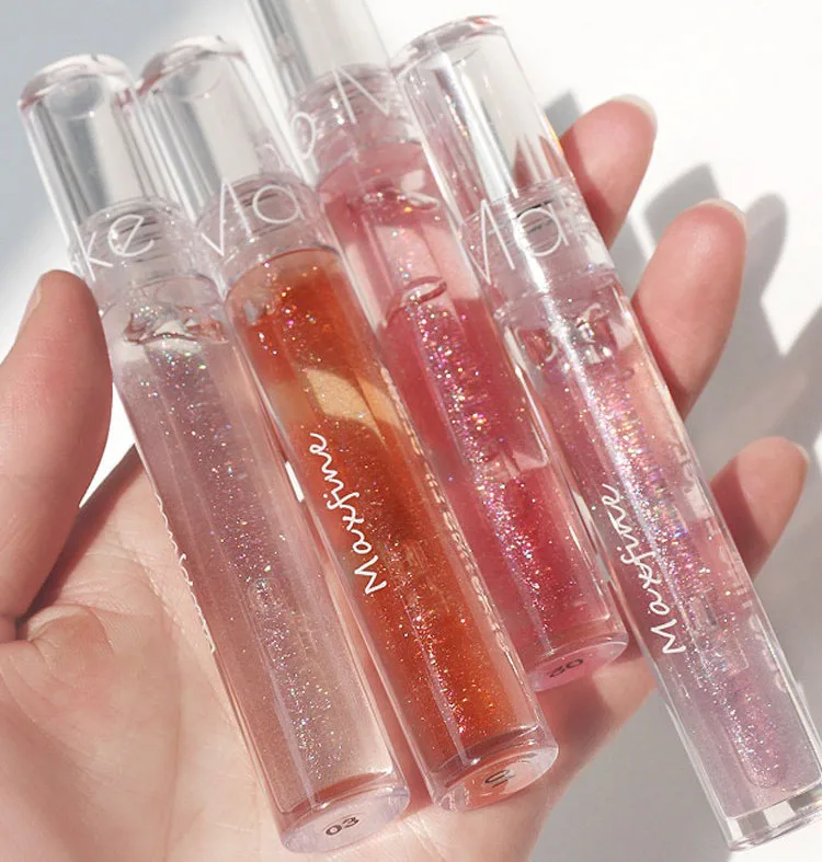 Hot Selling 7ml Empty White Plastic Lip Gloss Tube Containers With Wands Custom Logo Private Label Lip Gloss Tube With Paper Box