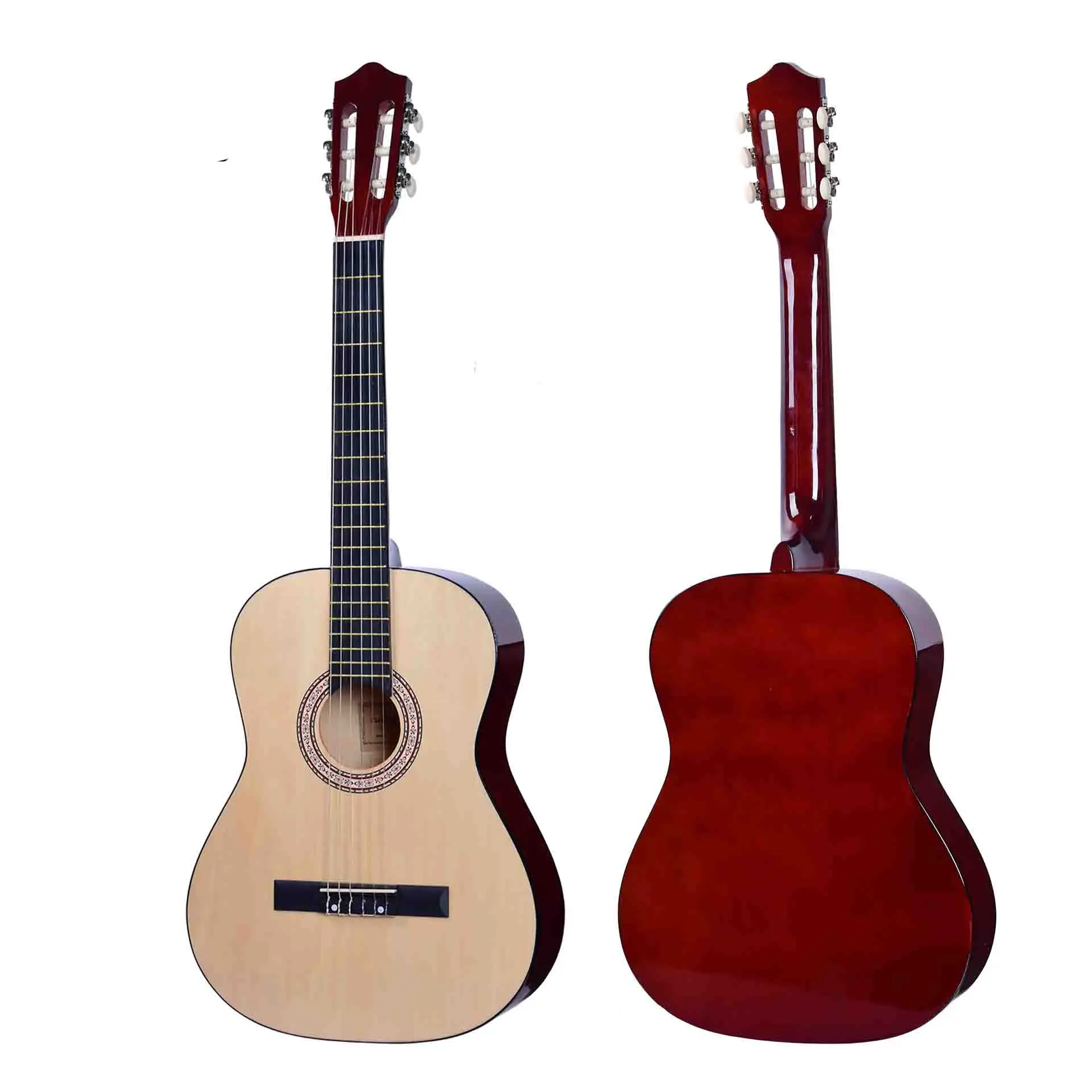 Classical acoustic guitar Wood 39 inch Basswood Bordered Guitar