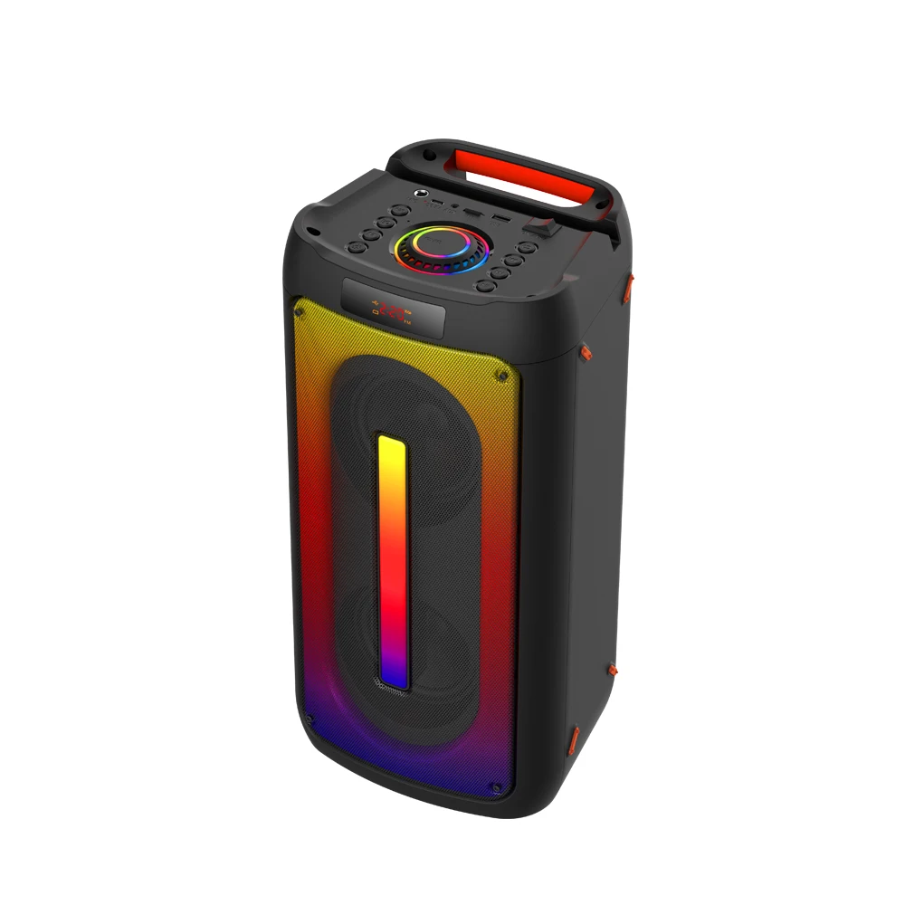 BKK New arrival Lighting 360 surround stereo sound portable BT 5.0wireless music speaker factory wholesaler bluetooth speaker