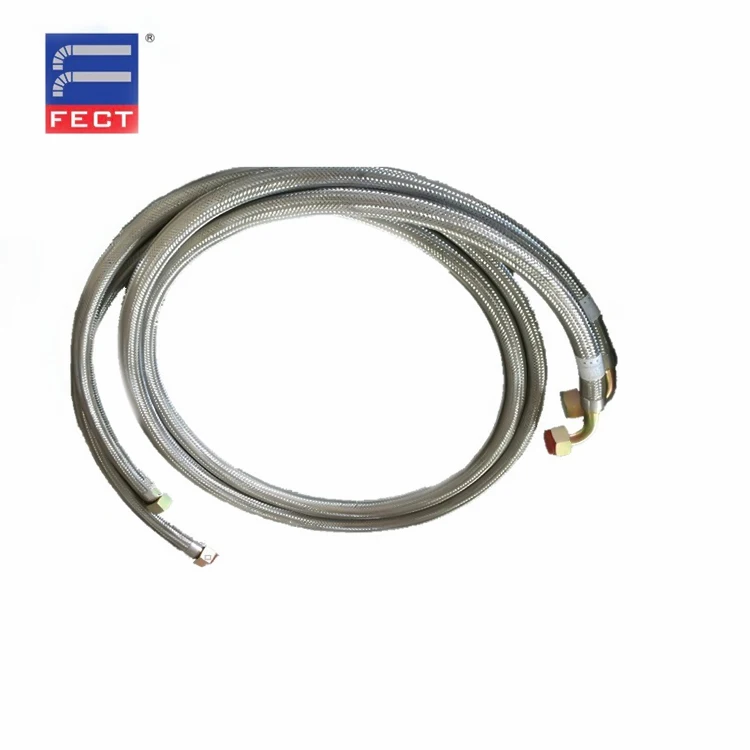 Гибкий металлический шланг из нержавеющей стали с угловым фитингом/Плетеный гофрированный фланцевым