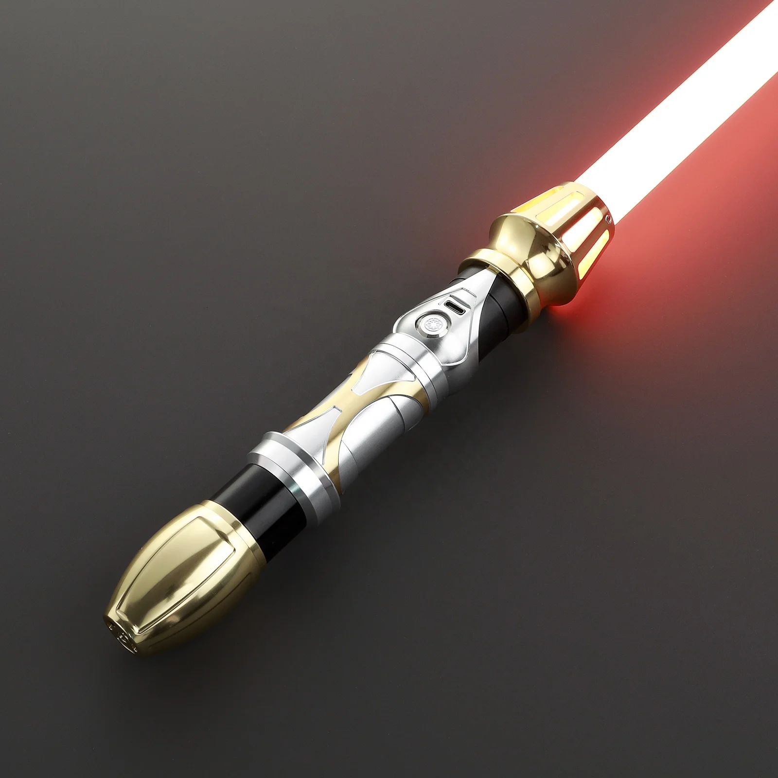 LGT Saberstudio Metal Hilt Heavy Duel Lightsaber Smooth Swing LED Light Up Katana Sword with 16/34 Sound Fonts for Cosplay