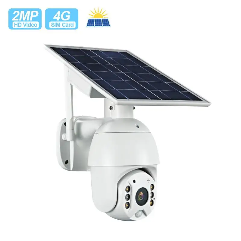 WiFi PTZ открытый 1080P Солнечная камера 360 Батарея мощность безопасности CCTV ИК ночного видения наружного наблюдения беспроводная высокого
