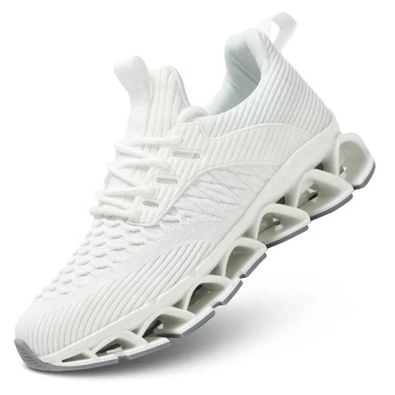 2024 Lace Up Breathable Mesh Gym Sports Running Shoes Blade Sneakers Outdoor Sporty Round Toe Trainers for Men and Women