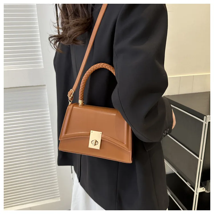 Luxury Women's Bag PU Leather Handbags and Purse Ladies Chain Shoulder Bag Candy Single Womens Fashion Wholesale  Buckle