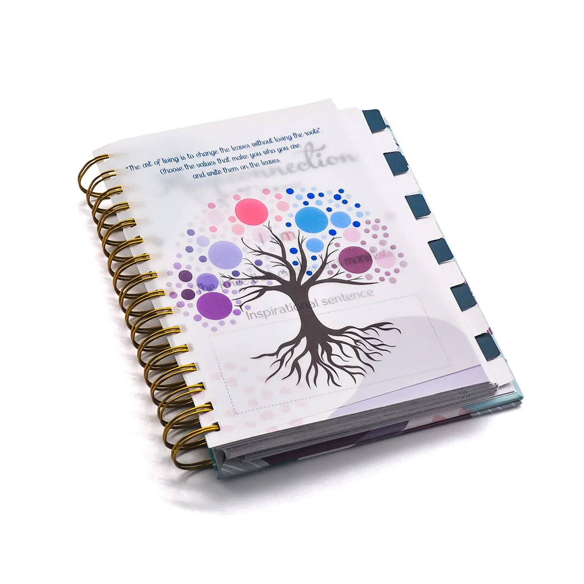 Jame Books Printing YO organizer notebooks spiral binding Custom Color cover logo journal planner