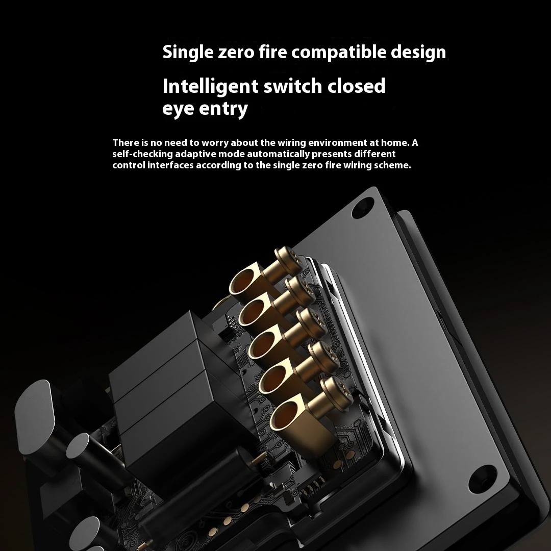 Оригинальный интеллектуальный выключатель Xiaomi Mijiijia Pro один открытый черный XMQBKG04LM