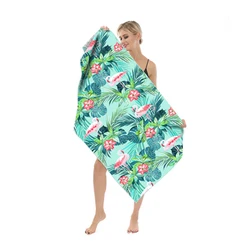 Soft Lightweight Camping Quick Dry Pool Oversized Travel turkish Bath Towel Microfiber sublimation Beach Towel