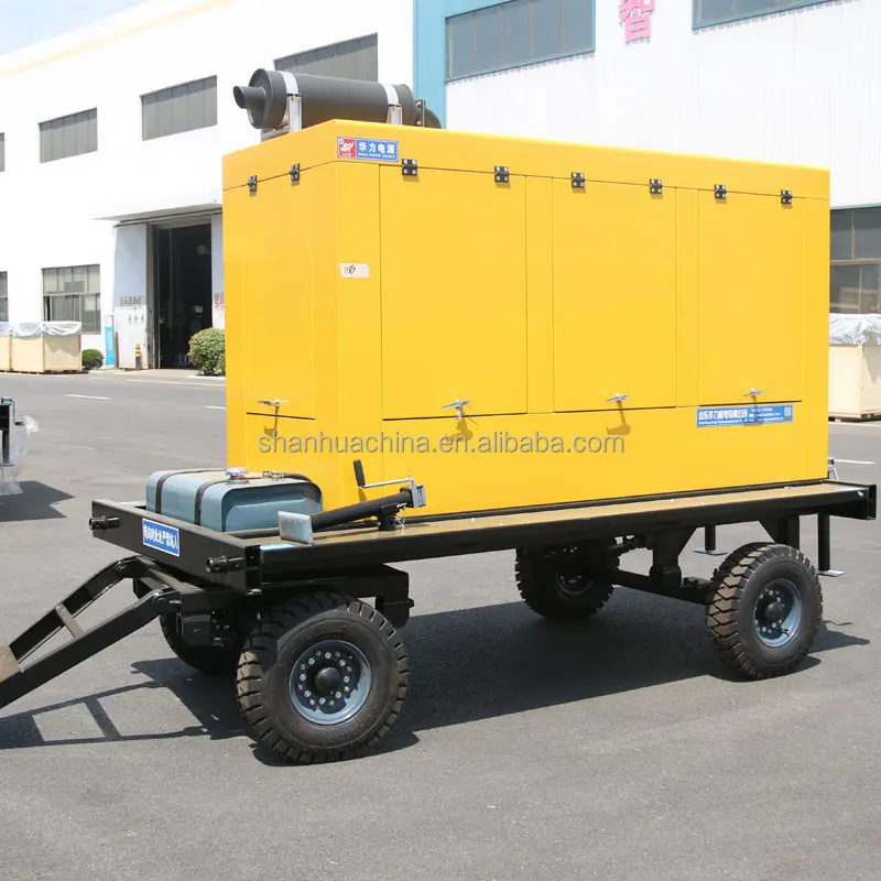 125kva Mobile Diesel Generator for Sale 100kw Trailer Diesel Power Generator Set 3Phase Water Cooled Silent Generator Price