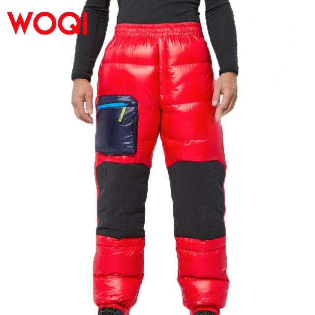 WOQI Best Cold-Weather Hiking Pants Winter Pants with High Elastic Waistband Warm Buns Comfortable Outdoor Hiking Clothing