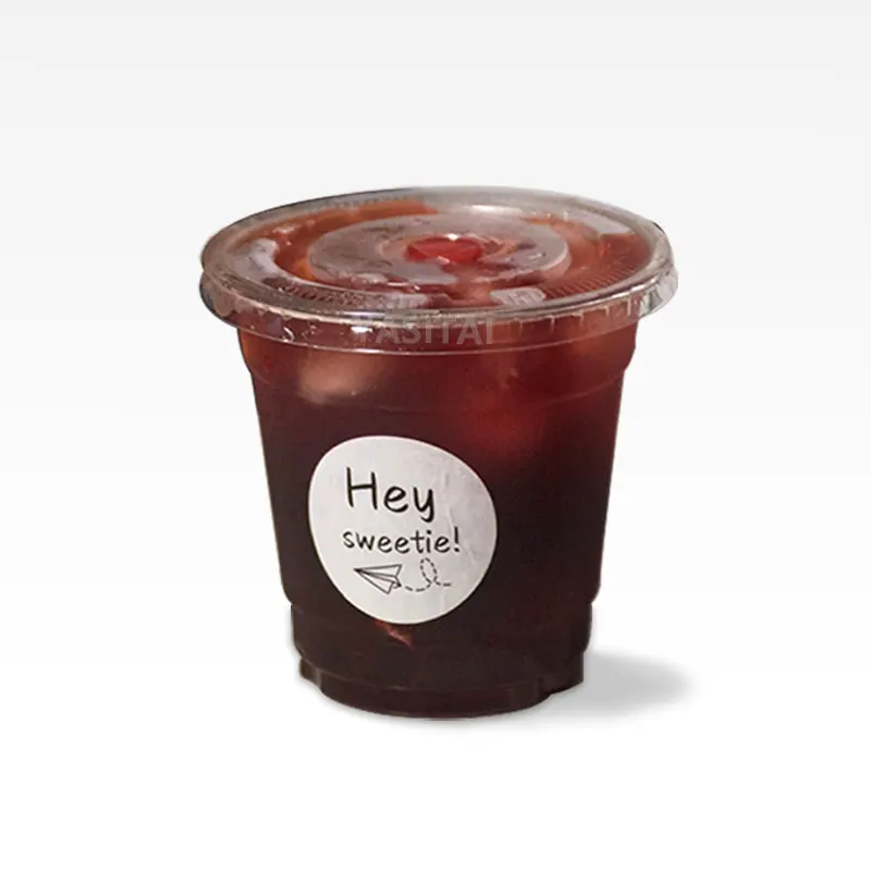 Adhesive Labels Printing Round Clear Label Private Custom Logo Stickers Transparent Sticker