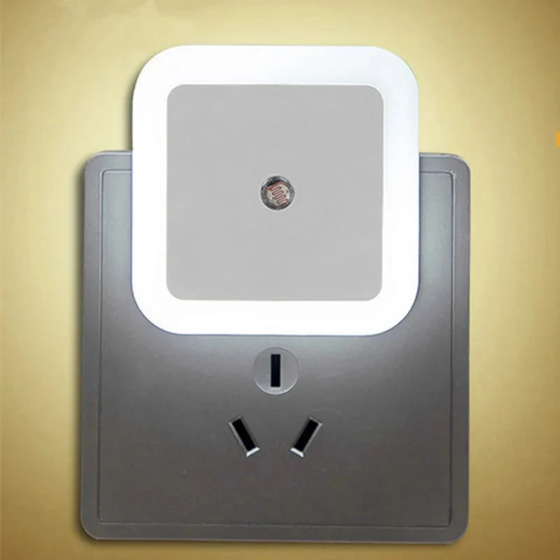 LED Night Light Lamp with Automatic Dusk to Dawn Sensor Night Light EU/US plug