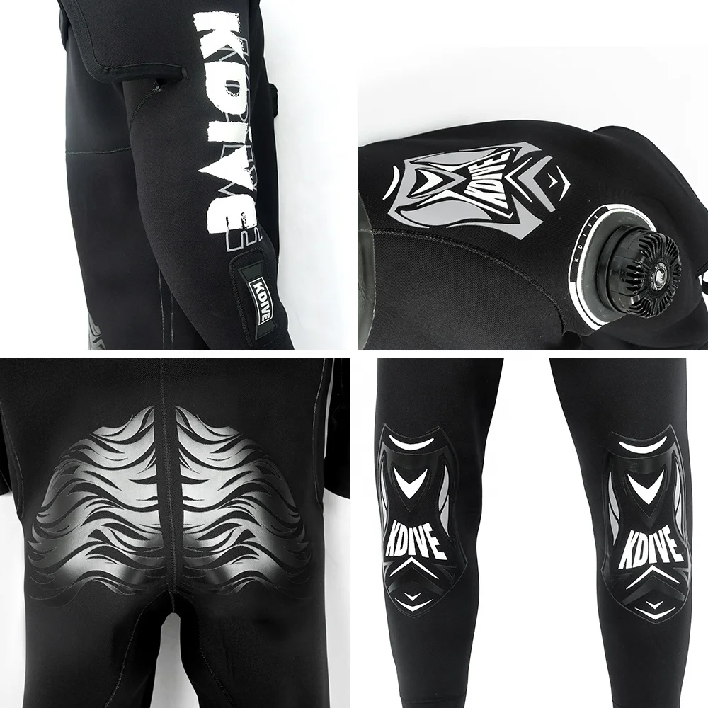 OEM China Customized 6MM 7MM Back Shoulder Zip With Valve Waterproof Neoprene Dry suit