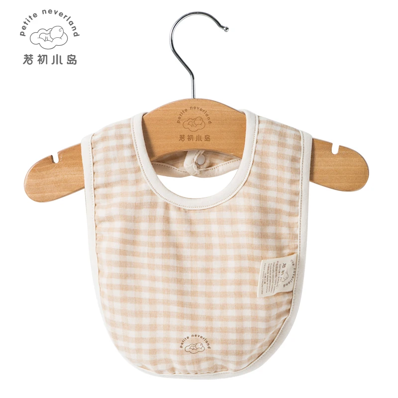 Высококачественные Натуральные Цветные муслиновые Детские банданы-Слюнявчики Без окрашивания с 100% органическим хлопком для прорезывания