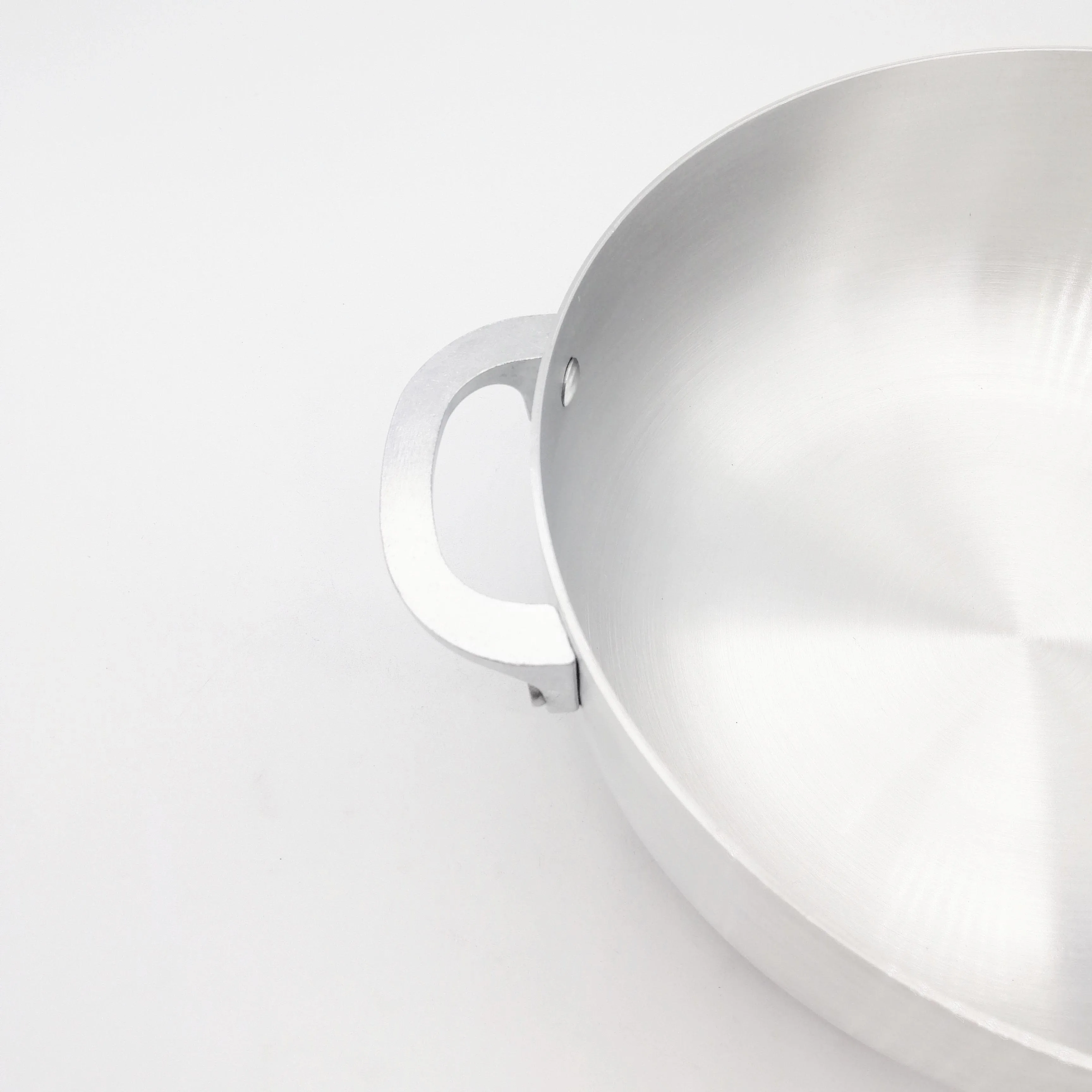 Made in China Durable household aluminum pot double ear aluminum flat bottom soup pot