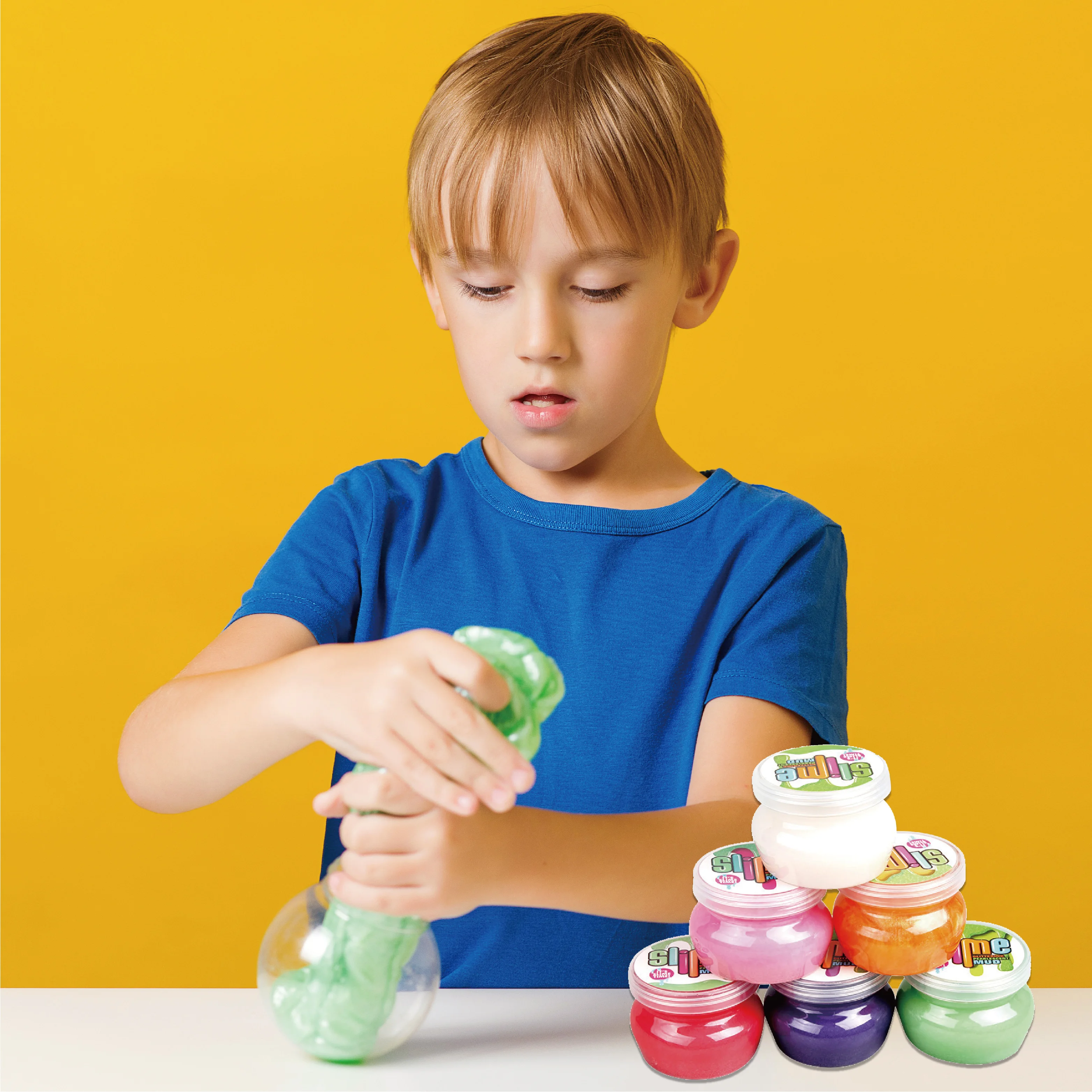 New Hot Selling Educational Toy Cup Plastic Bottle Slime Putty Cotton Mud Fluffy Super Clear Slime