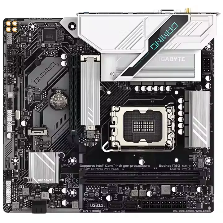 GIGABYTE B760M GAMING WIFI PLUS Motherboard with Intel B760 Express Chipset Support 14th/13th and 12th Gen Series CPU
