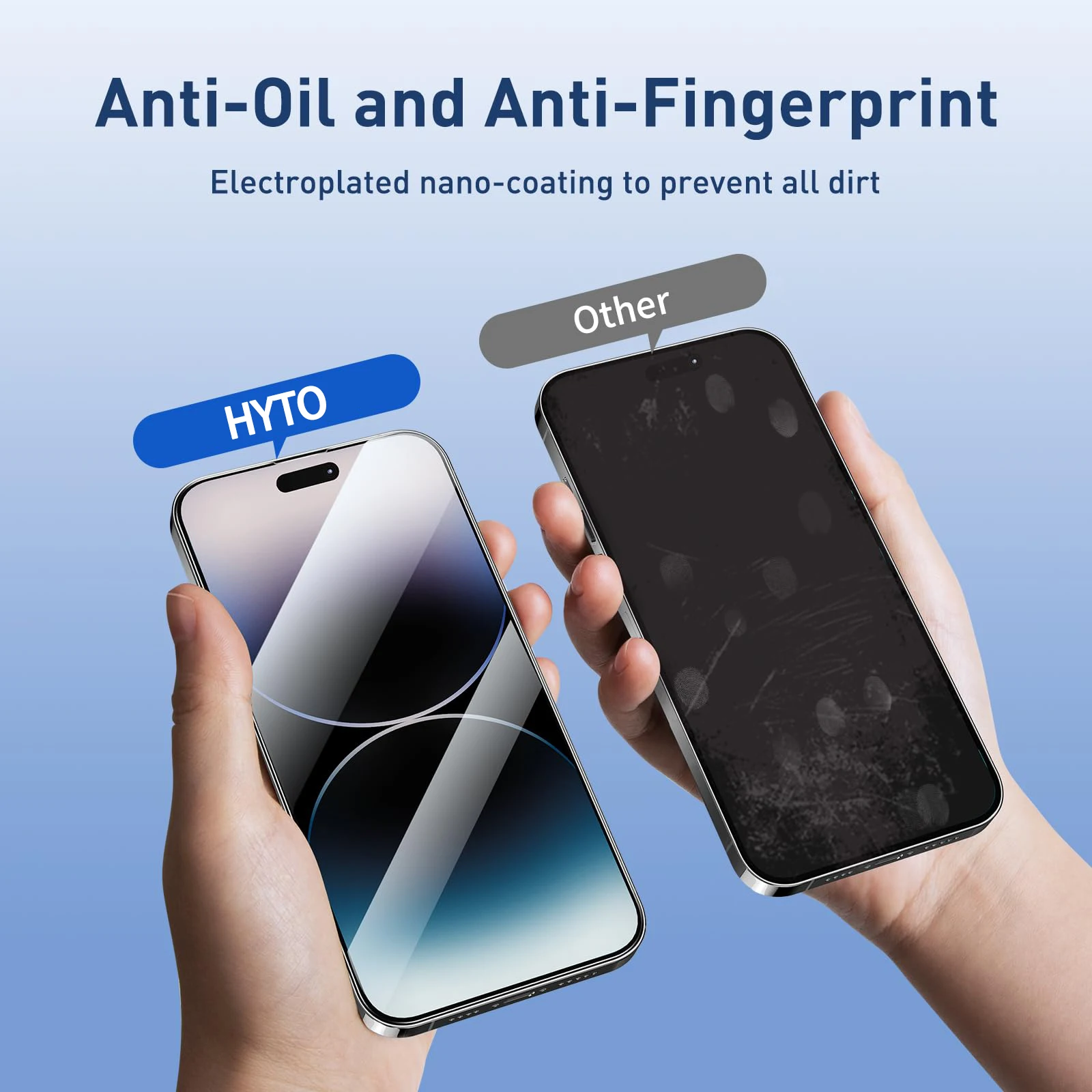 HYTO Eye Protection Mica Anti Blue Light 9H Curve Glass 11D Anti-blueray Tempered Glass Film Screen Protector for Xiaomi Huawei