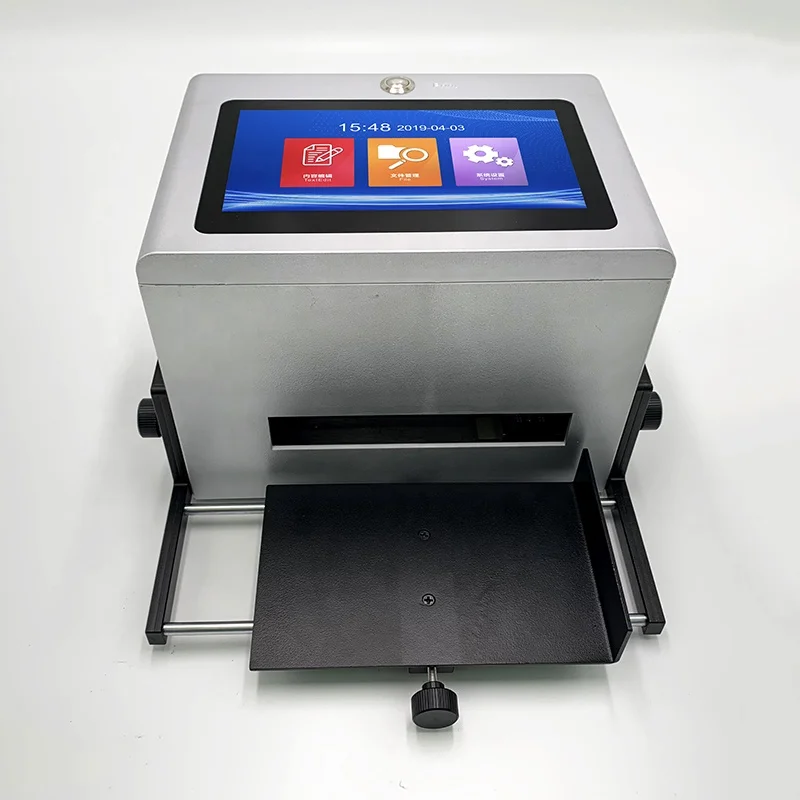 Sumajet machine for tube steel metal glass bottle QR numbers label logo code production line inkjet printer