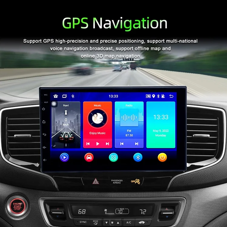 2 Din Android 7 9 10 Inch Car Multimedia Video Player Universal Double Din GPS Navigation Universal Stereo Radio