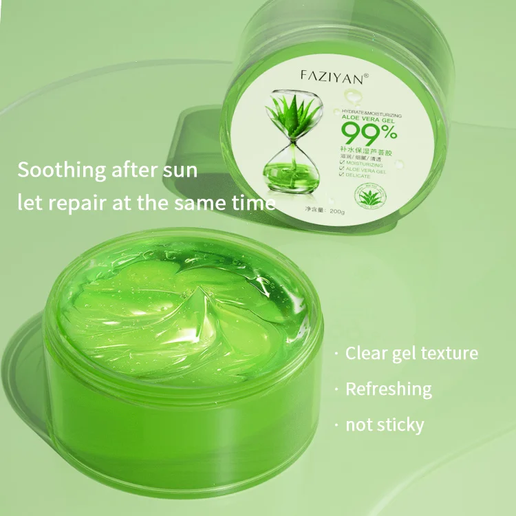 Oem Cosmetic Factory Organic Aloe Vera Gel Natural Anti-aging Moisturizer Whitening Aloe Vera Gel