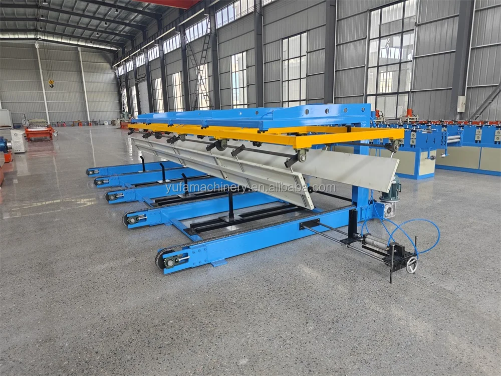 Yufa brand 6m auto stacker for roof sheet roll forming machine