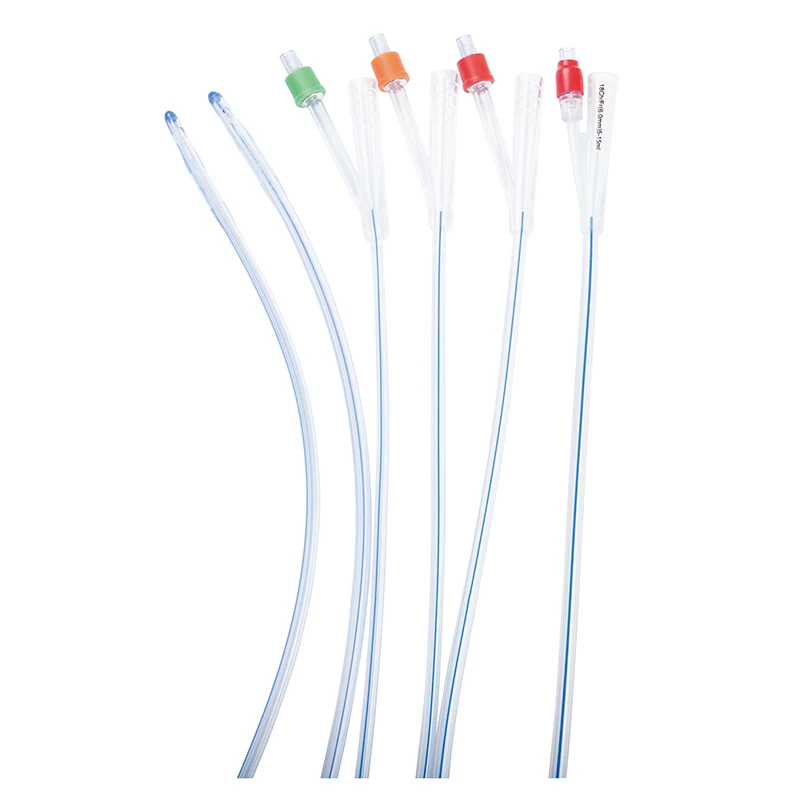 
CE Certified Single Packed 10ml Balloon Standard 2-way 100% Silicone Foley Catheter 