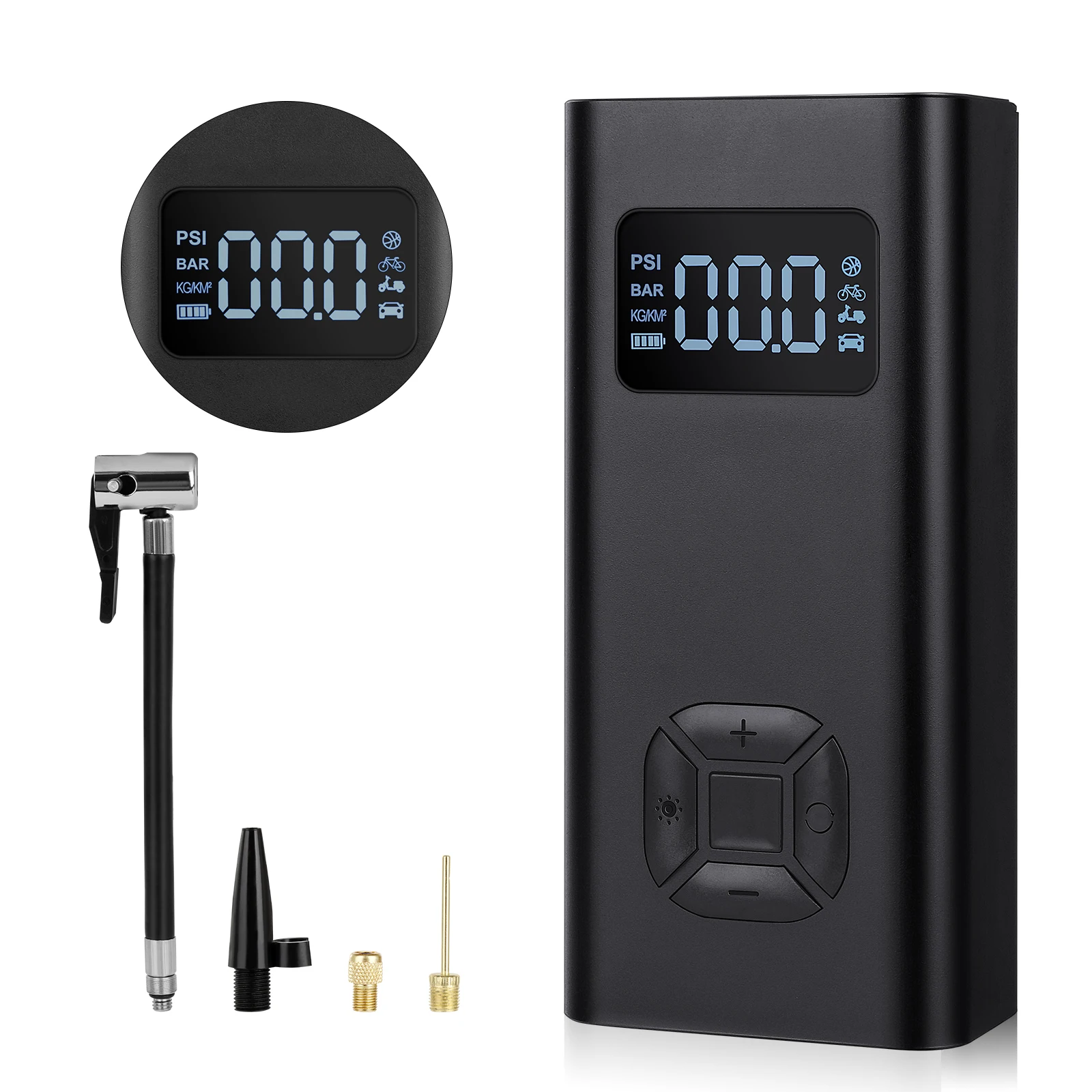 
NEW Wireless Car Tire Mini Portable Tire Inflator - Wireless Air Compressor Pump for Car Bicycle Motorcycle Tire Balls 