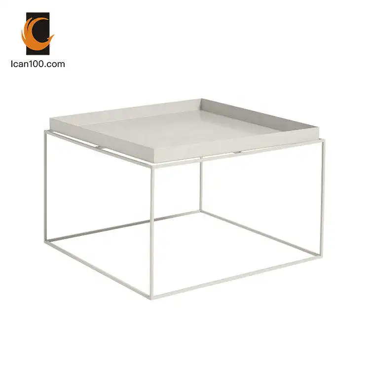 Metal Coffee Table Tray Black Square Table Luxury Small Coffee Table For Living Room