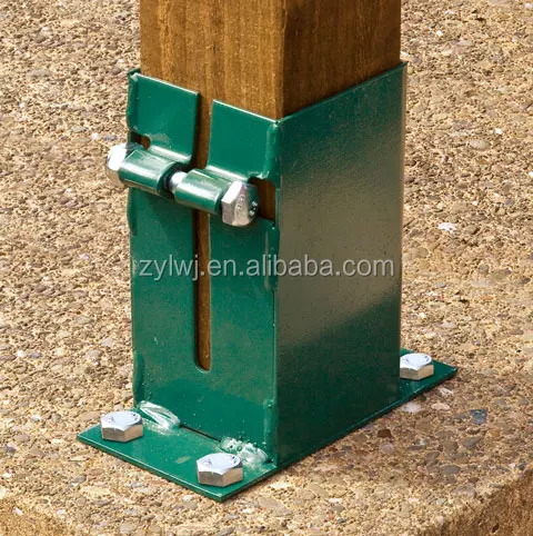 Factory Powder Coated Steel Spike Support for Wood Fence Post