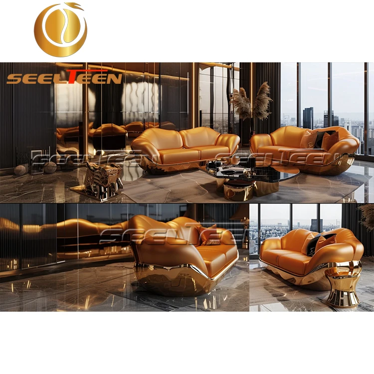 Легкая роскошная кожаная мебель для дома