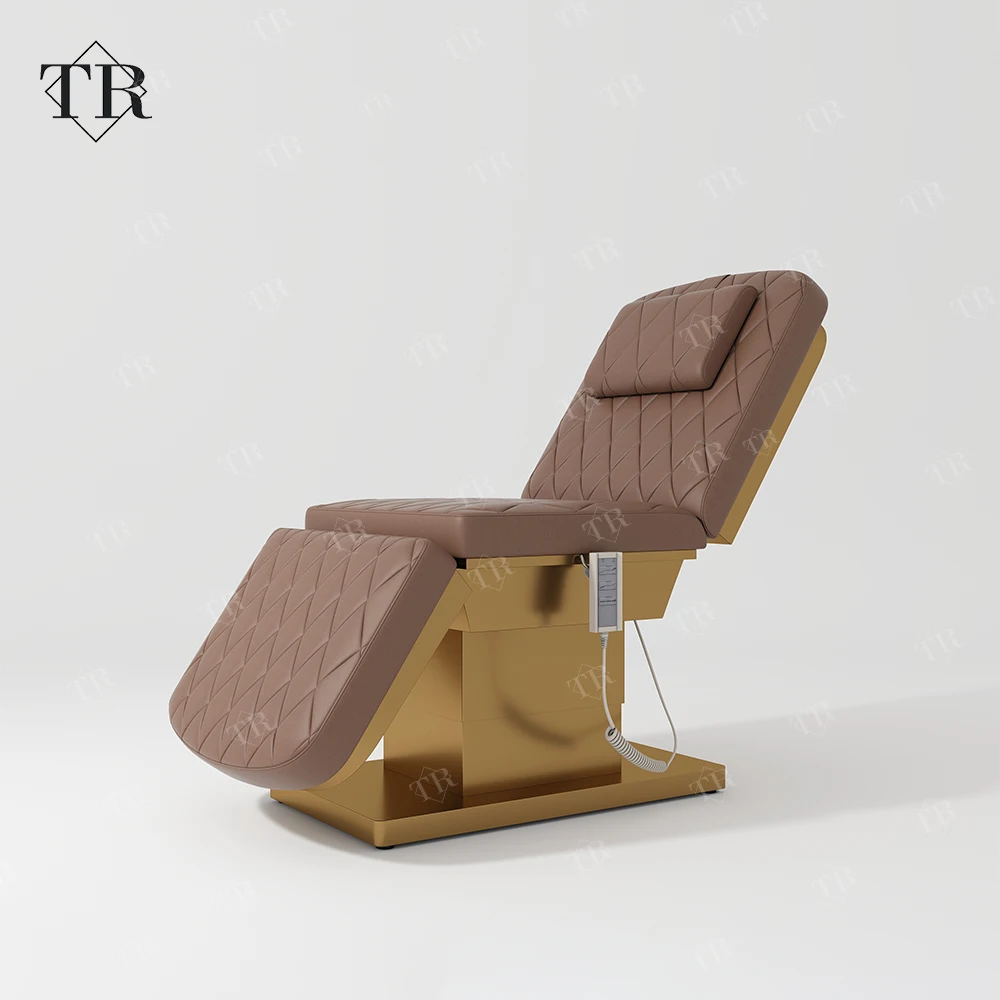 Turri Beauty Palour Stretcher Electric Facial Table Aesthetic Treatment Spa Massage Bed Chair Lounger Cosmetics Bed Electric