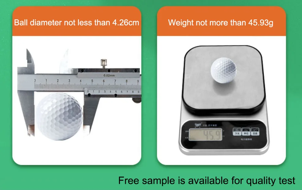 Customised Dollar Taiwan Golf Ball Manufacturer Clamshell Packaging Branded Fish Food Price Rubber Golf Balls With Logo