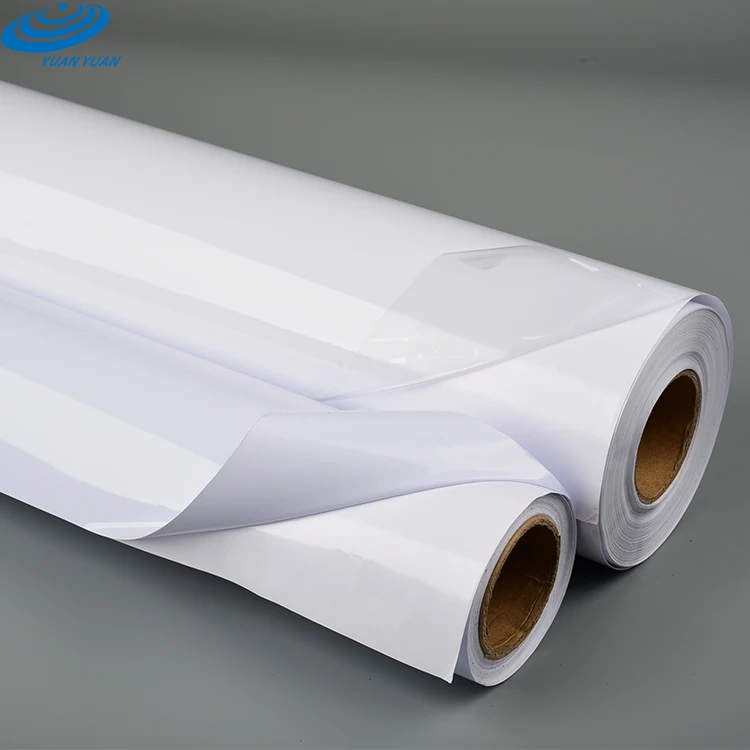 Factory Direct Inkjet Printable White  PVC Self Adhesive Vinyl Gloss  Roll Printing Sticker For Car car body sticker