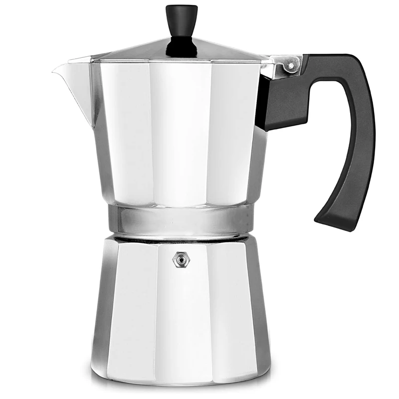 Moka Coffee Pot Aluminum Stovetop Espresso Maker New Italian Design Style High Quality Customized Personalized Custom