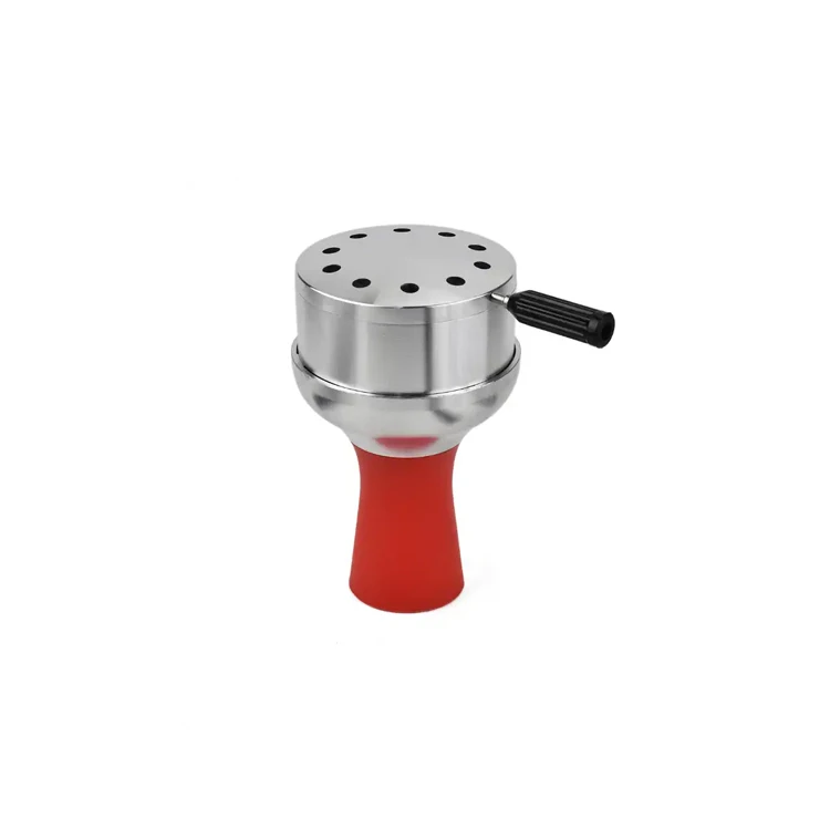 Wholesale set fancy hookah Shisha  new design novel silicone hookah  bowl metal bowl with holder silicon rubber bowl