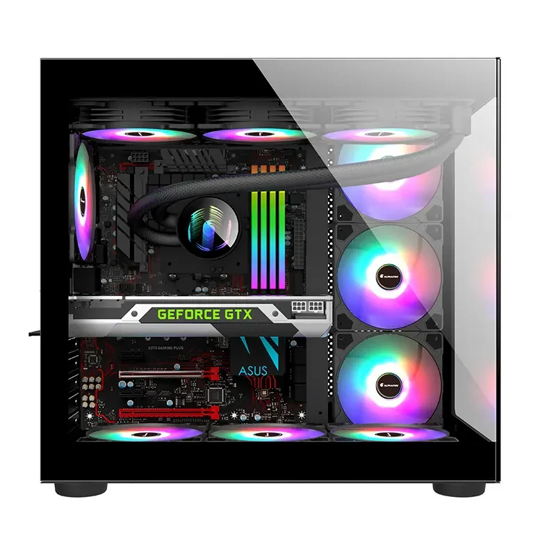 Гердер заводская цена корпус для процессора компьютера закаленное стекло панель сервера GPU игровой компьютер чехол