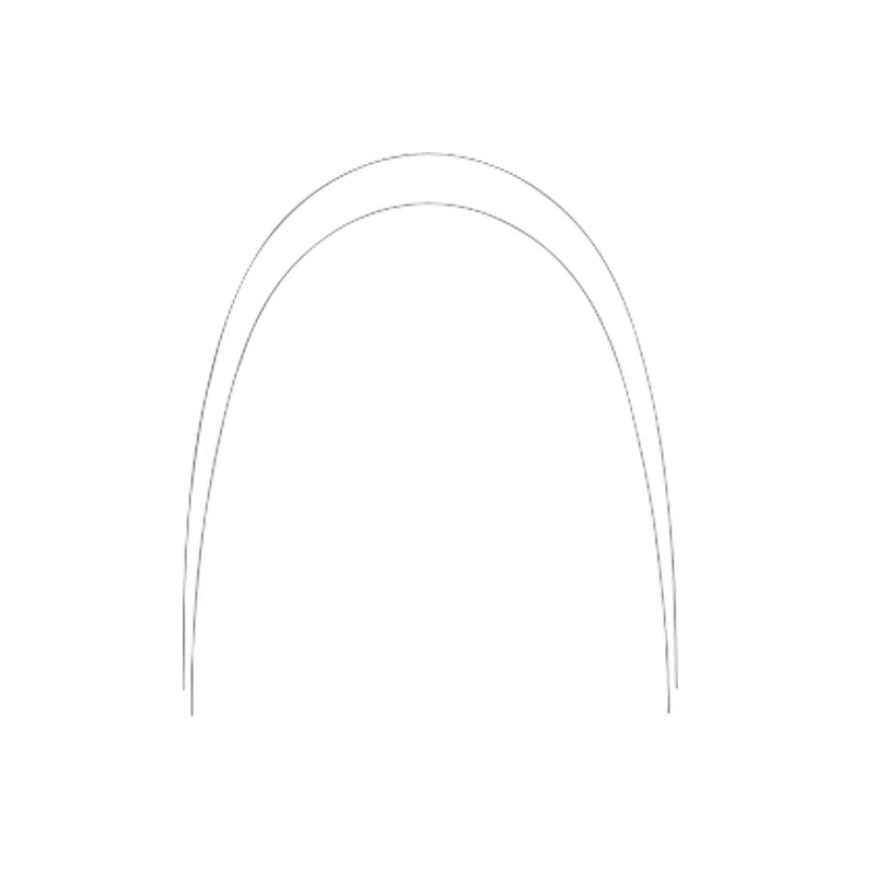 Dental Super Elastic Niti Ovoid Tapered Orthodontic Wires Dental Orthodontic Customized Sizes Niti Archwires