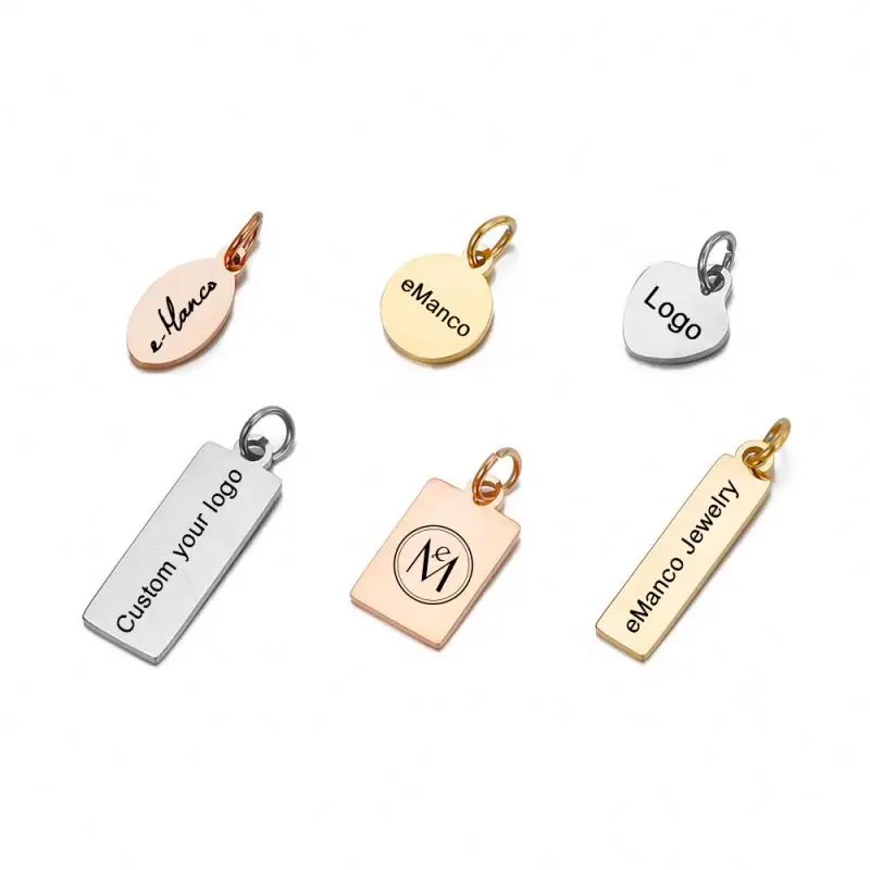 Customize Brand Logo Jewelry Custom Made Stainless Steel Necklace Bracelets