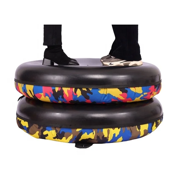 Wholesale Inflatable Snow Tube slide Towable Snow Tube with Plastic Bottom Hard Bottom Winter Snow Tubing Floated Sled