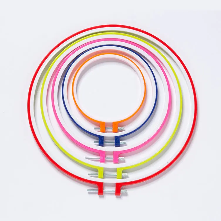 Embroidery Frames& embroidery plastic hoops candy colors