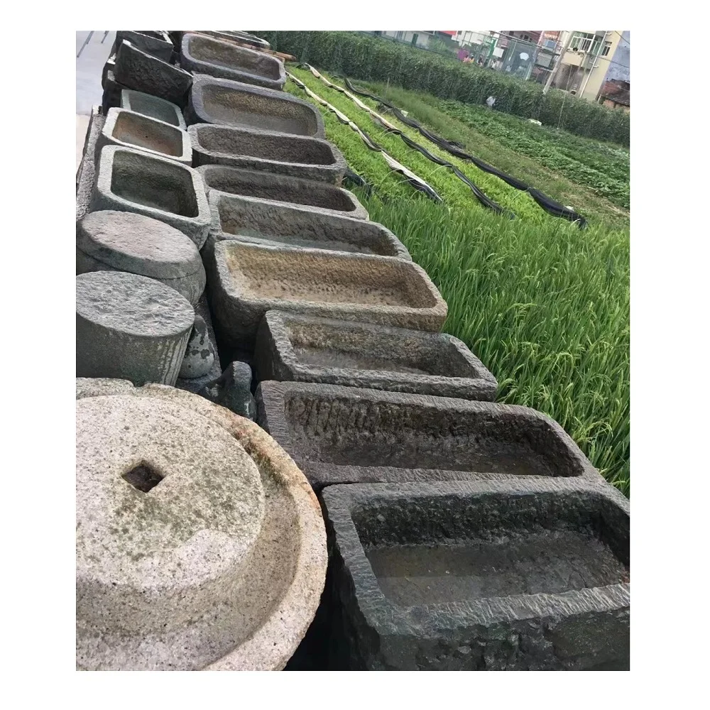 Прямоугольный горшок для сада старинные горшки горшков с резьбой по камню крупного рогатого скота свиней продажи