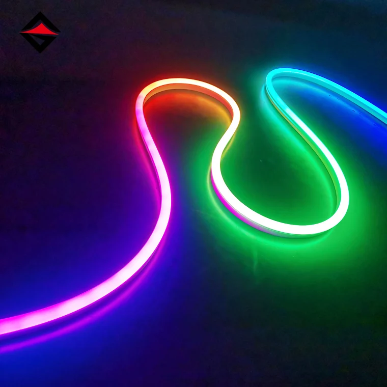 24 В 120 светодиодов/м rgbic SPI RGB SMD 2835 с гибкой адресуемой светодиодной подсветкой