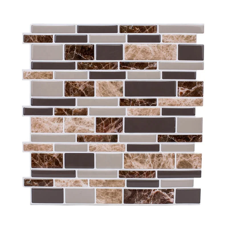 
Thicker Upgrade Peel and Stick Kitchen Back Splash Wall Sticker Faux Ceramic Tile Design 