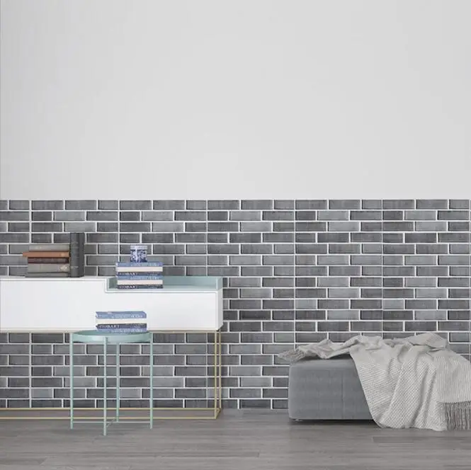 3d brick stone self adhesive pvc wallpapers for lobby