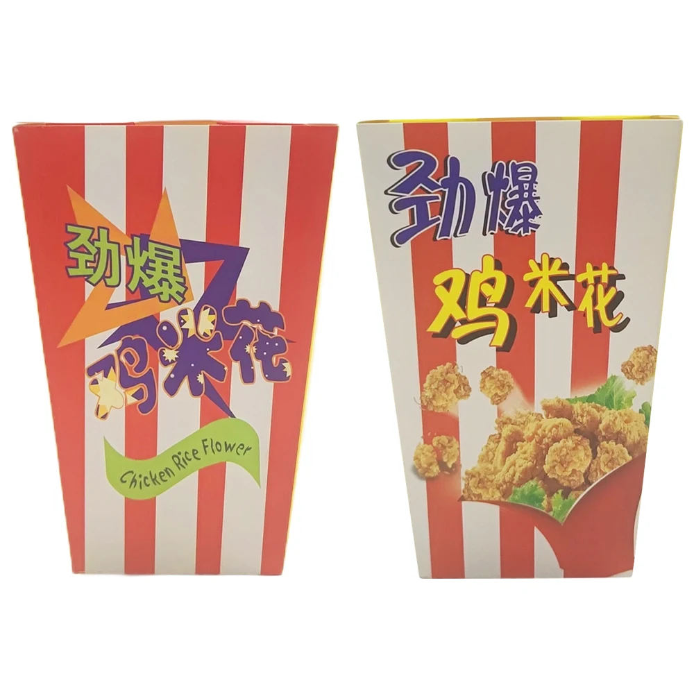 Fried chicken food fast food takeout French fries eco Packing Custom Color printed logo branded popcorn box