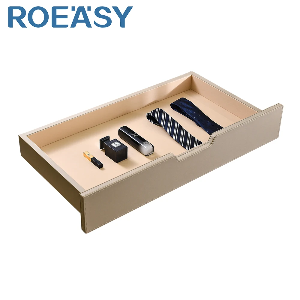 ROEASY Wardrobe Leather Jewelry Organizers Box Electronic Anti-Theft Smart Touch Screen Password Safe Box Box for Jewelry