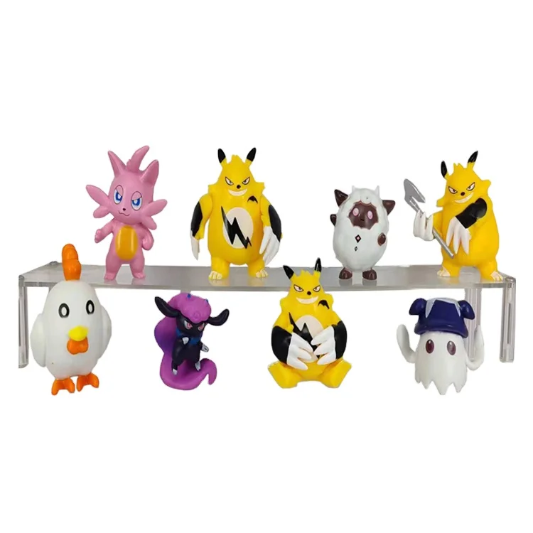 1pc per opp bag  6pcs  different style mixed  cartoon pvc mini interactive toys 8cm popular action figure dolls