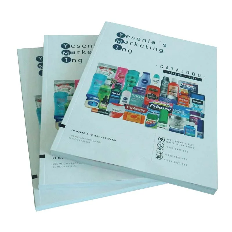 Cheap quality wholesale color design offset saddle stitch bind booklet book brochure custom catalogue catalog print service